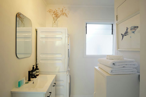 Having an ensuite bathroom makes this room feel like a hotel suite.