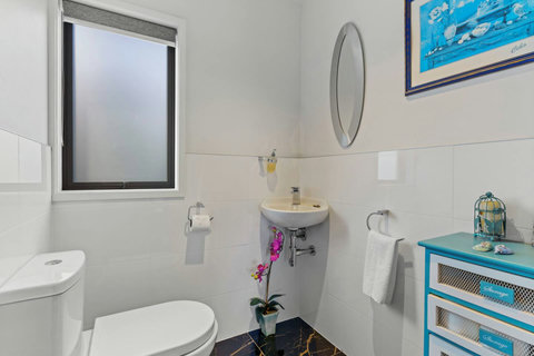 There is a separate toilet which is handy for guests so they don't have to use the ensuite.