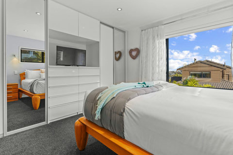 Relax in bed and enjoy watching the TV or stream your own Netflix.