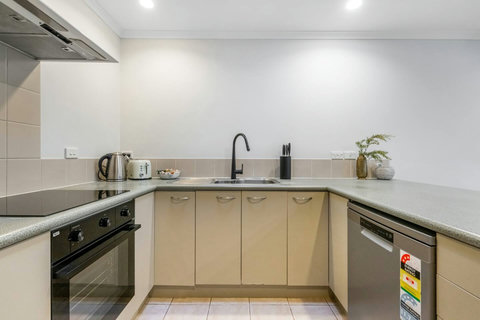 There is plenty of storage in the kitchen if you are staying for a longer period.