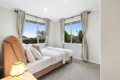 Enjoy a good night's sleep in this restful bedroom with its relaxing neutral colour palette.