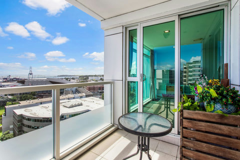 The patio area is a great place to enjoy your morning coffee while looking at the sea view.