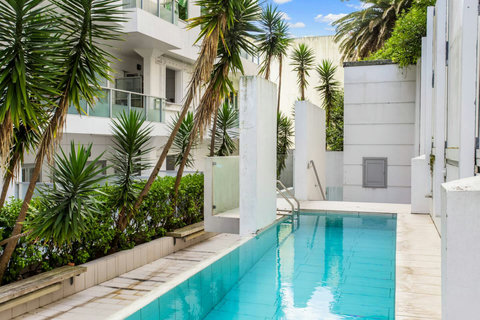 In the summer, enjoy the pool and outside patio area.