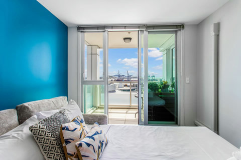 Access to the patio through the bedroom ranch slider is a great place for morning coffee or evening wine.