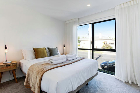 With the heavy drapes you can enjoy a great sleep with the light blocked out.