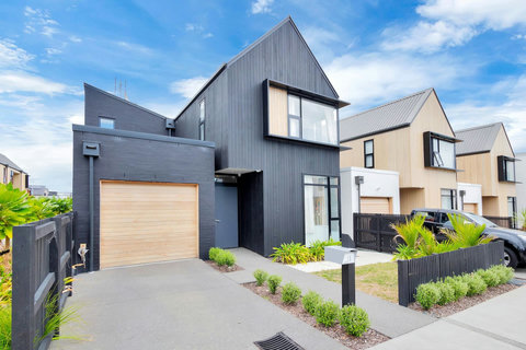 You can park in the garage or just in front of the garage.