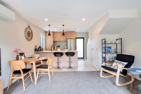 The dining area is part of the open-plan living areas so everyone can be part of the conversation.