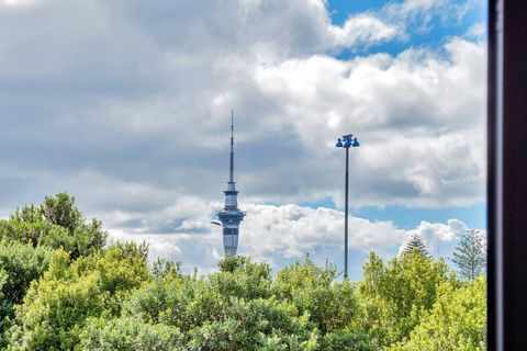 View of the Sky tower from the upstairs bedroom area.