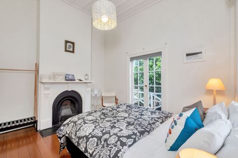 The fireplace has been made a design feature and is one of the character features of the house.