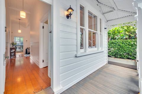 Polished wooden floors feature throughout the home.