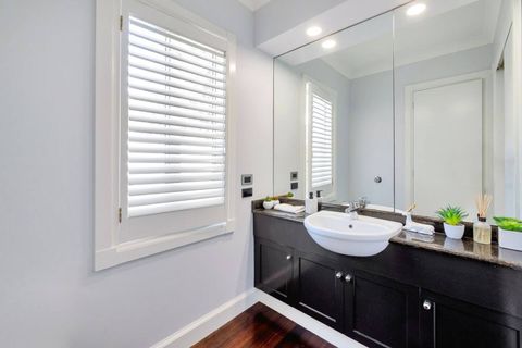 There is a separate toilet with its own vanity unit, that is great for guests.