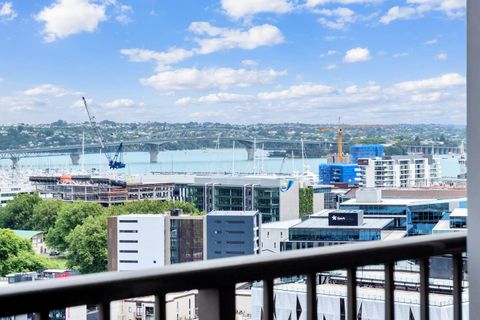 The Auckland Harbour Bridge and the Birkenhead Ridge in the background.