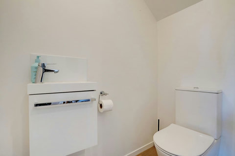 Having a toilet downstairs in handy so you don't have to go upstairs and also useful for visitors.