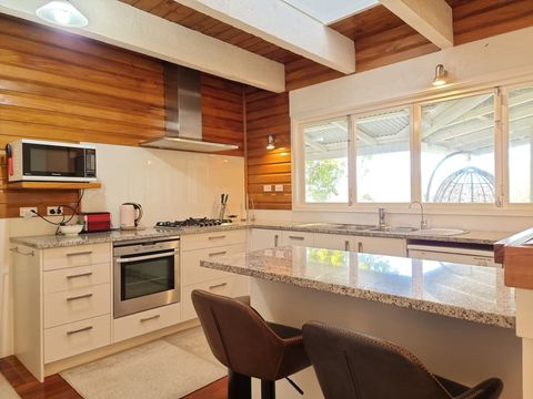 There is plenty of prep space in the kitchen for creating meals.