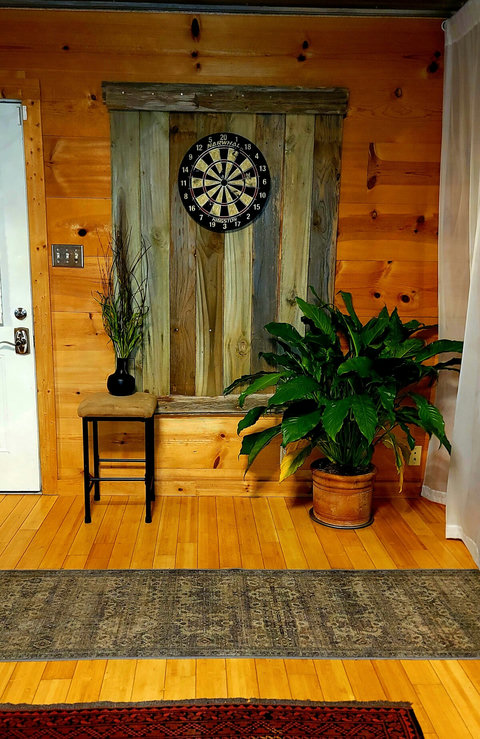 Brand new dart board set up for more inside fun!
can't always rely on the weather !
2026 install. 
