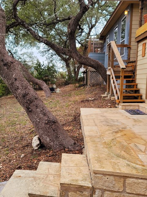 stairs to cabin.