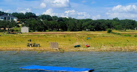 lake is way up, came up fast!  Late June 2026. The dock is currently in about 3.5 feet of water here, standing on it  while taking this picture. 