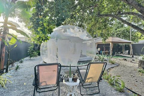 Spacious Garden surrounded by fruit trees