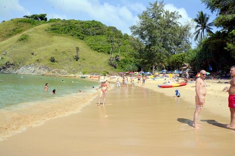Yanui beach, about 2 km away from us.