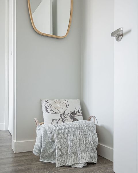 Extra blankets and a Canadian moose pillow for those days you want to spend extra time lounging in bed before exploring more of Hope BC.