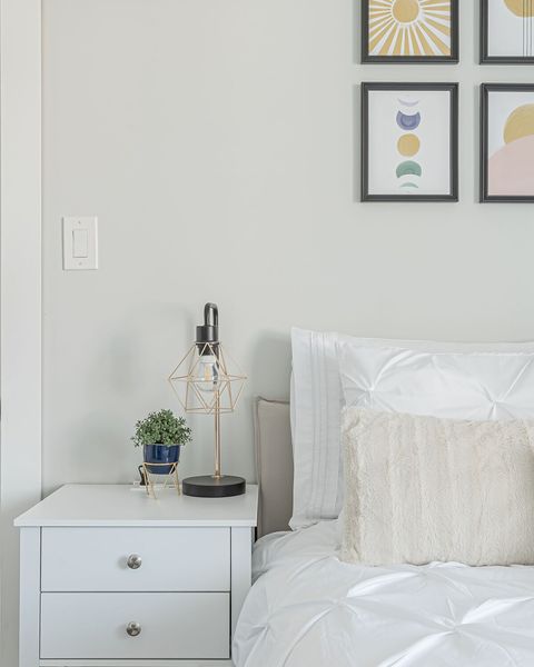 Relax in the queen bed with a plush, pillow top mattress after a long day exploring Hope BC.