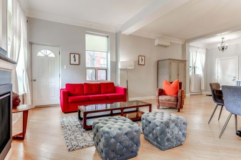 Open concept and hardwood floors.