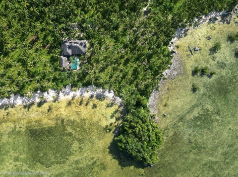 Beachfront location where you can swim in privacy