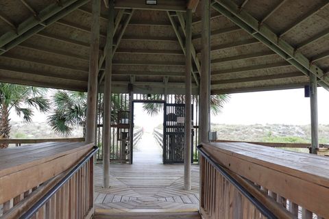 Private beach entrance that leads to pool 