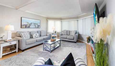 After your beach day, relax on the couch and watch the large screen smart TV, do a puzzle or enjoy a snack.