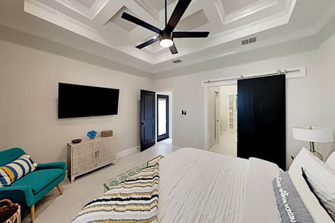 Master bedroom on the first floor.
