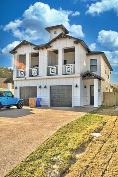 One garage parking and 4 driveway parking spots