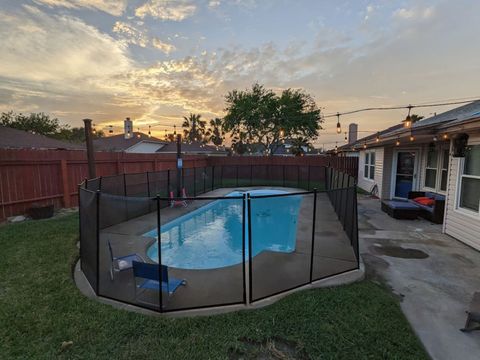 Added pool fence for child safety.