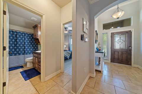 Second bath has a shower/tub combo, which is adjacent to the bunk room and king guest bedroom!