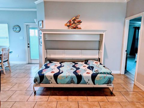 Pull down full size murphy bed.