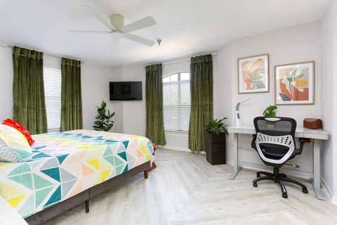 Large-size master bedroom.