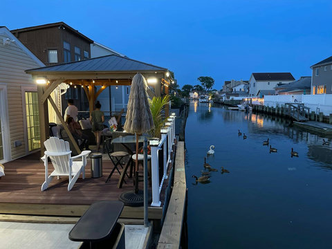 Night View from the water canal
