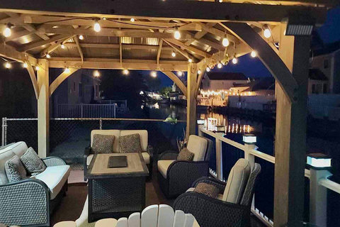 Night View from the water canal