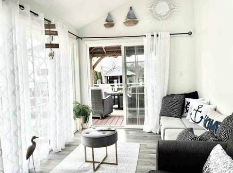 Living room with full sofa bed