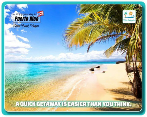 Beachfront Paradise: Sail away to pristine waters and golden sands in vibrant Puerto Rico!