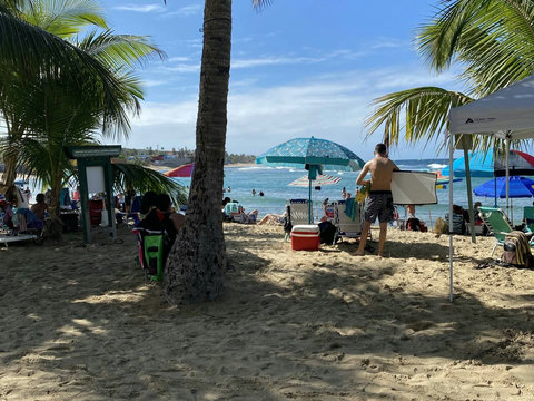 Jobos beach , Isabela . 5 minutes drive from the house