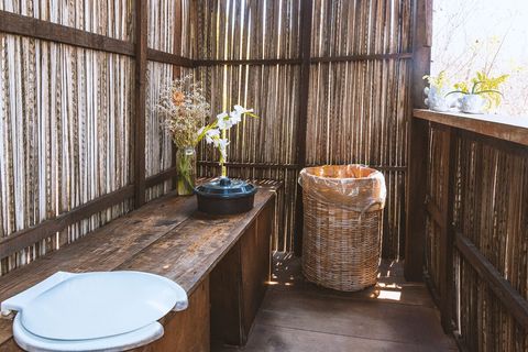 Composting Dry Sawdust toilet