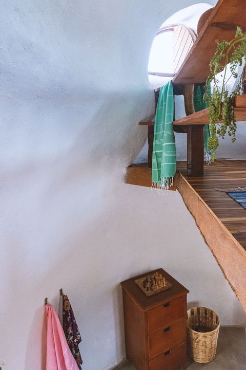 The loft and the main room are seperate yet together. Its not like its a totally seperate room, but not bad for sleeping and maximizing the number of people in your group. We dont hang the towells like that normally, just weird staging for the photo