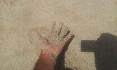 arena fina de la playa