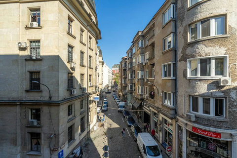 The street view - you can see "Ivan Vazov" National Theater from the window