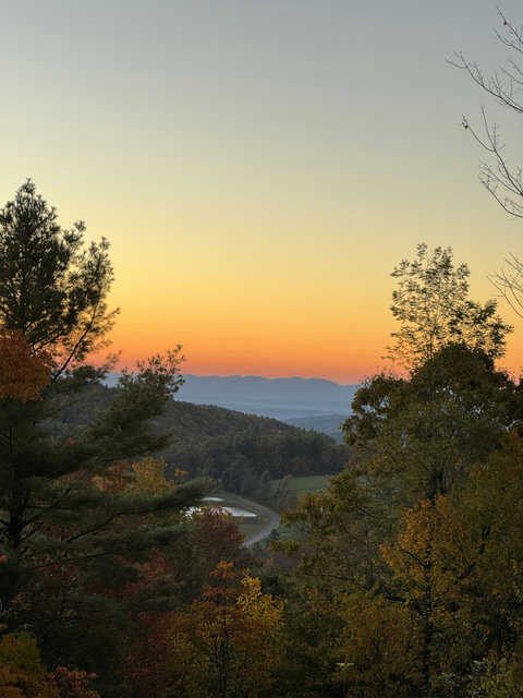 Sunset off the deck