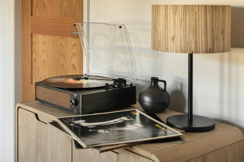 Record player, books, DVDs, CD and Wii and a selection of games to keep you entertained!