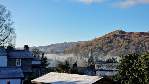 Mountain view from the lounge window!