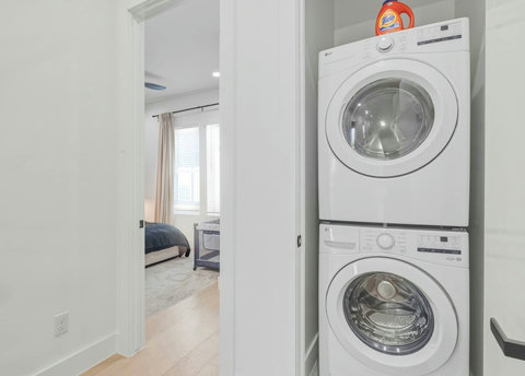 Laundry Room: Enjoy the convenience of free in-unit washer and dryer for effortless travel prep!
