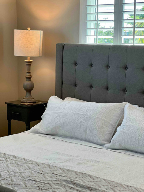 Guest bedroom with king bed