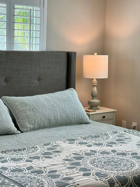 High quality linens & mattresses throughout 